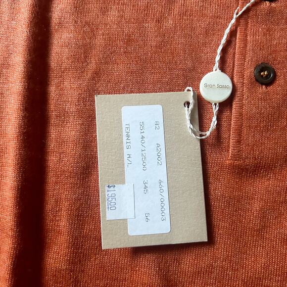 Vintage Gran Sasso Silk Cashmere Polo Collared Henley Shirt Sweater Men’s Sz XXL - Picture 7 of 9